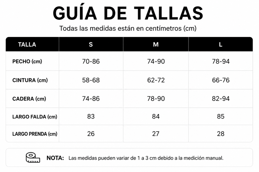 Tabla de tallas