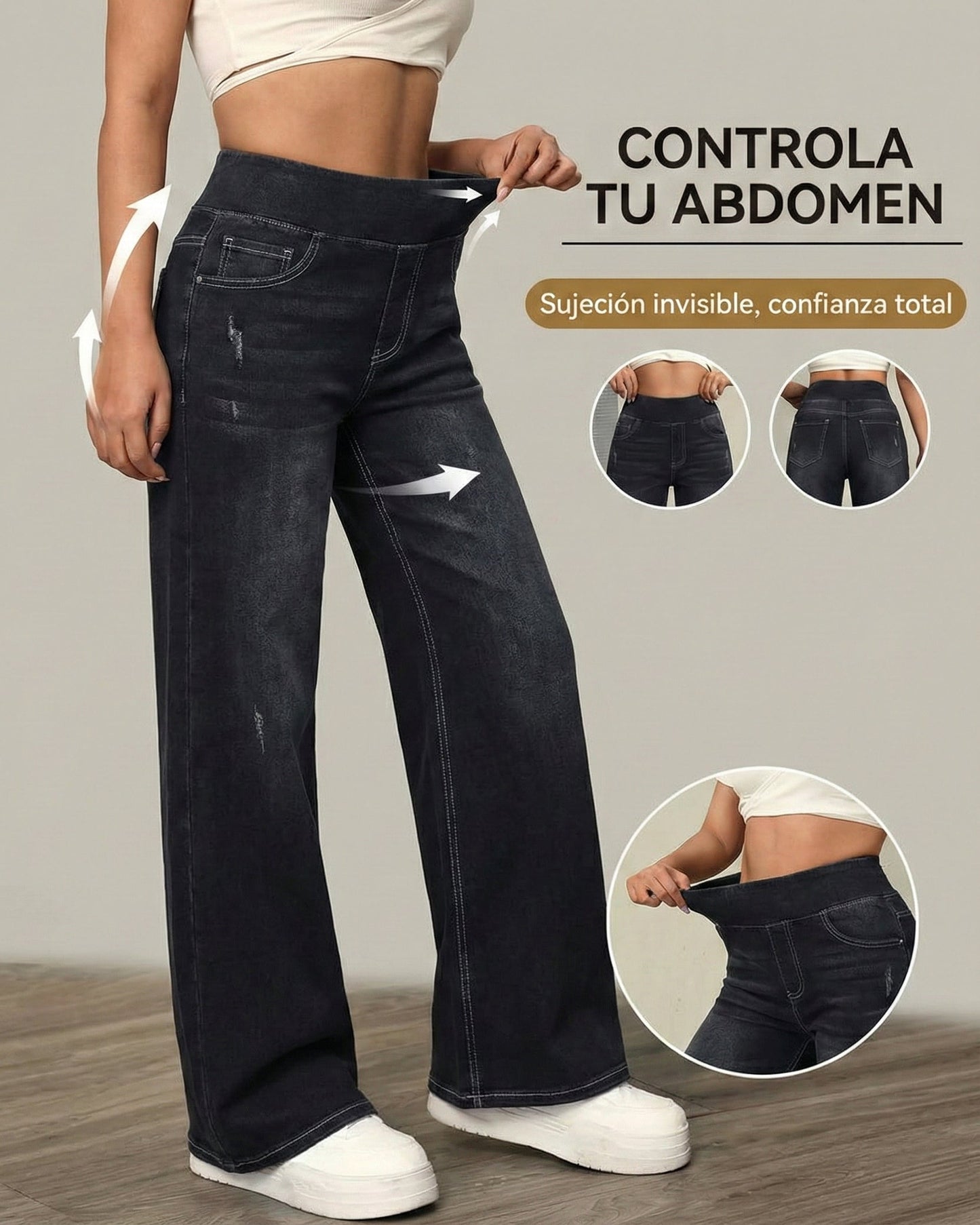 Paula, Pantalones anchos estilo Denim