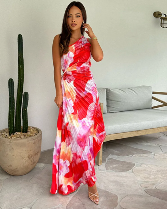 Adelina, Vestido Tropical Vibrante