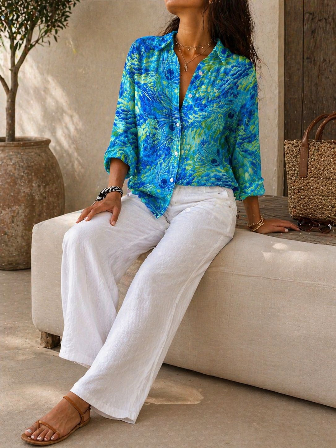 Mar, Blusa Azul