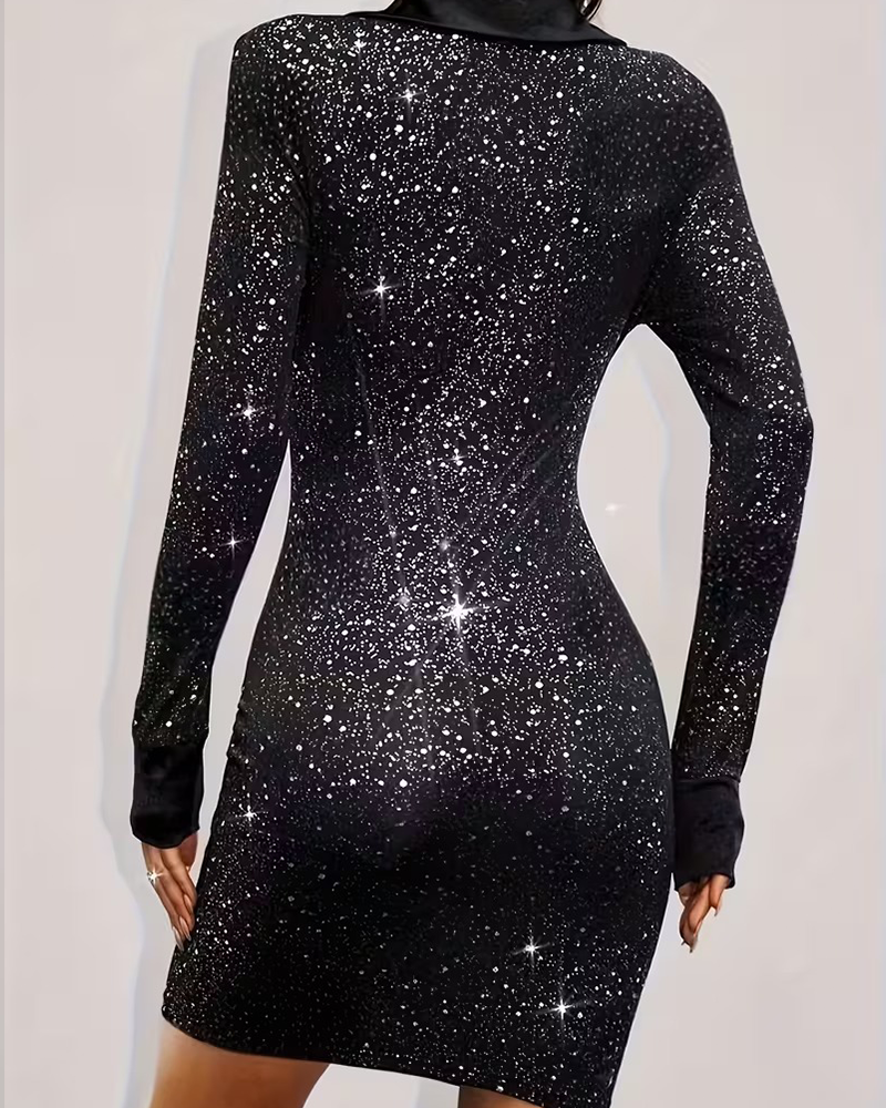 Vestido negro brillante, Estrella