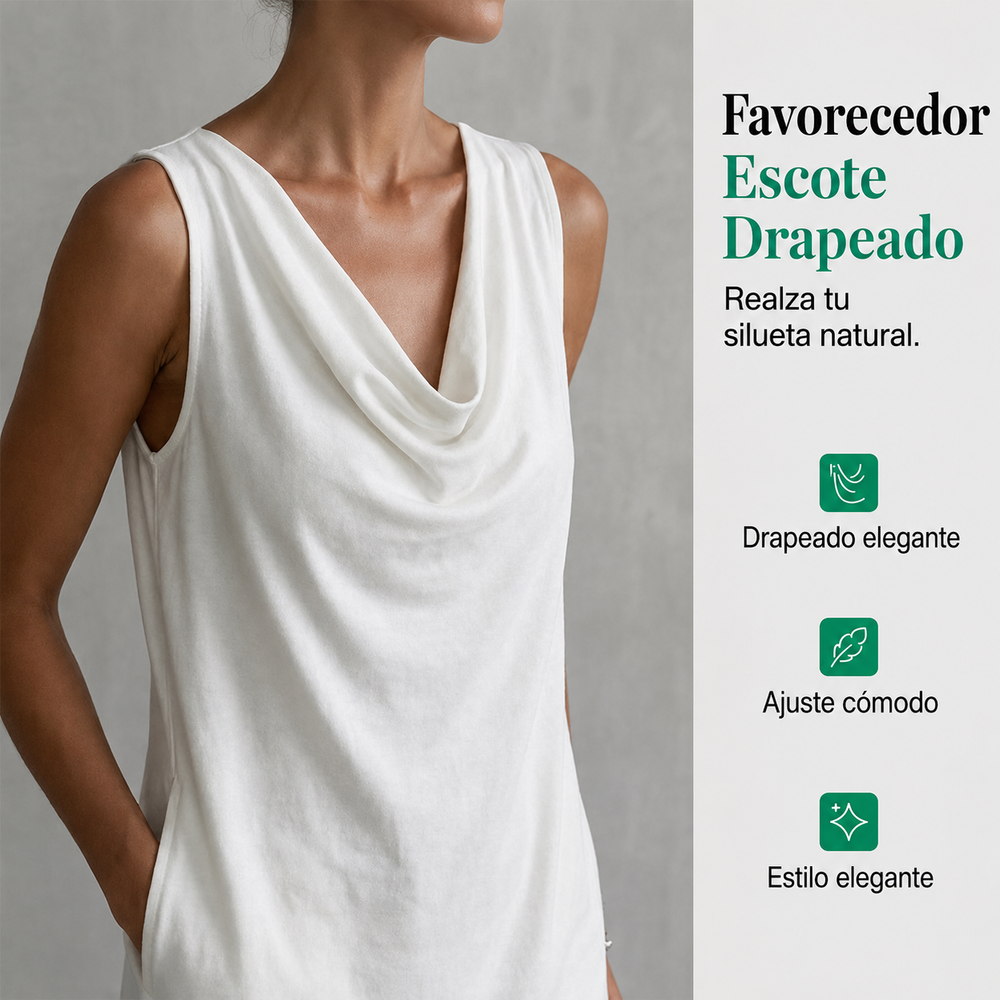 Vestido Corto cuello caido