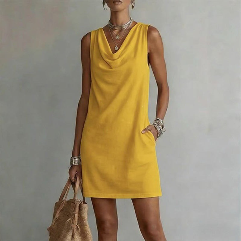 Vestido Corto cuello caido