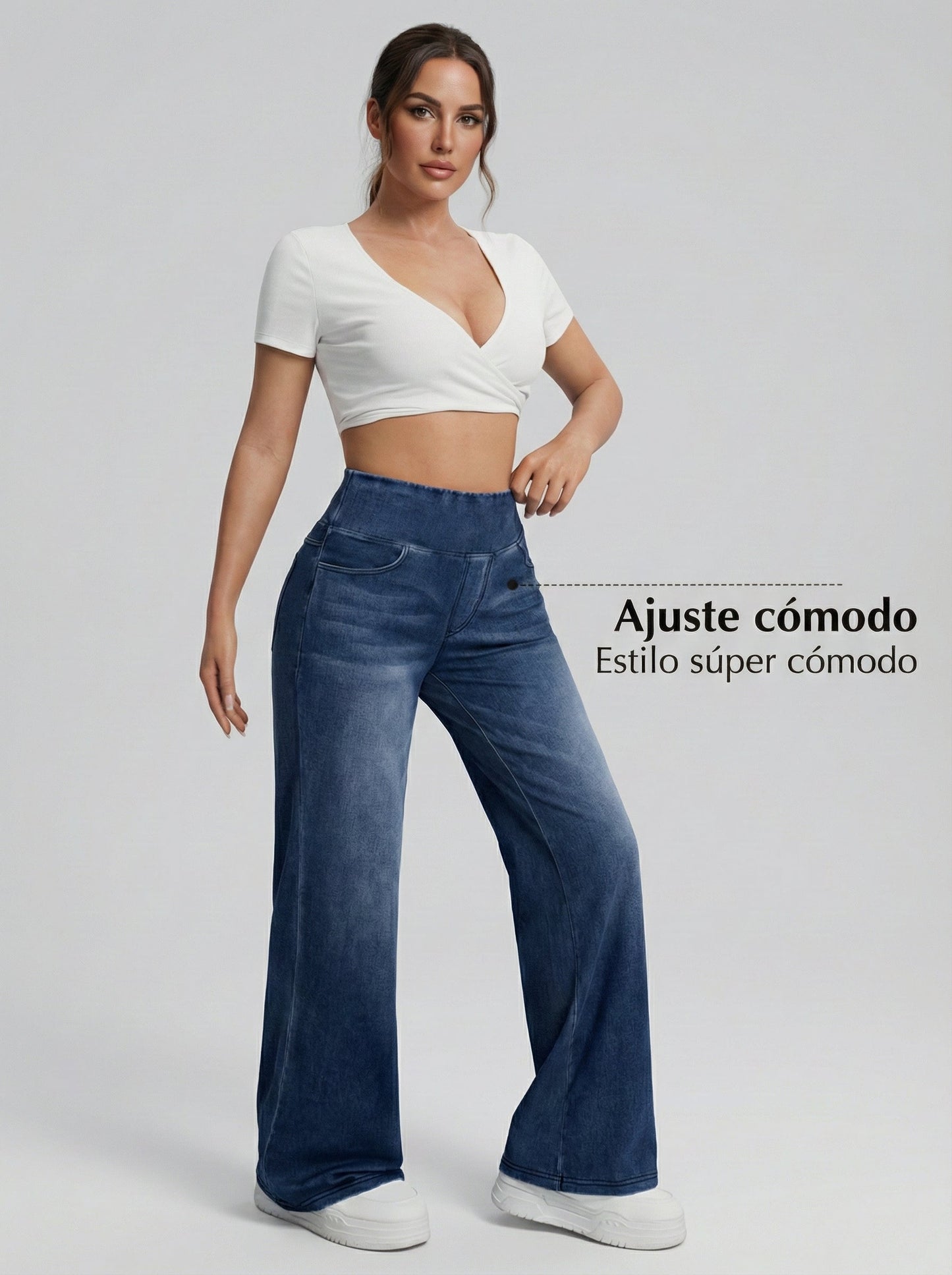 Paula, Pantalones anchos estilo Denim